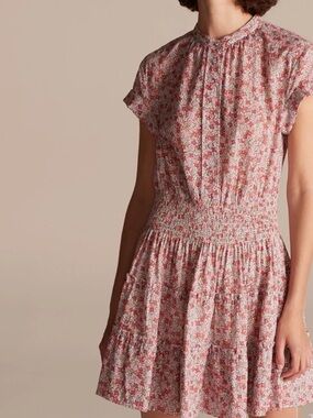 La Vie by Rebecca Taylor Eva Smocked Floral Mini Dress